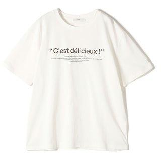 Sadaharu AOKI With SHIPS<br>T-shirt ロゴ Blanc <br>【Lサイズ】